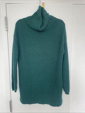 Vero Moda Oversized Turtleneck Knit Sweater, Teal/Green